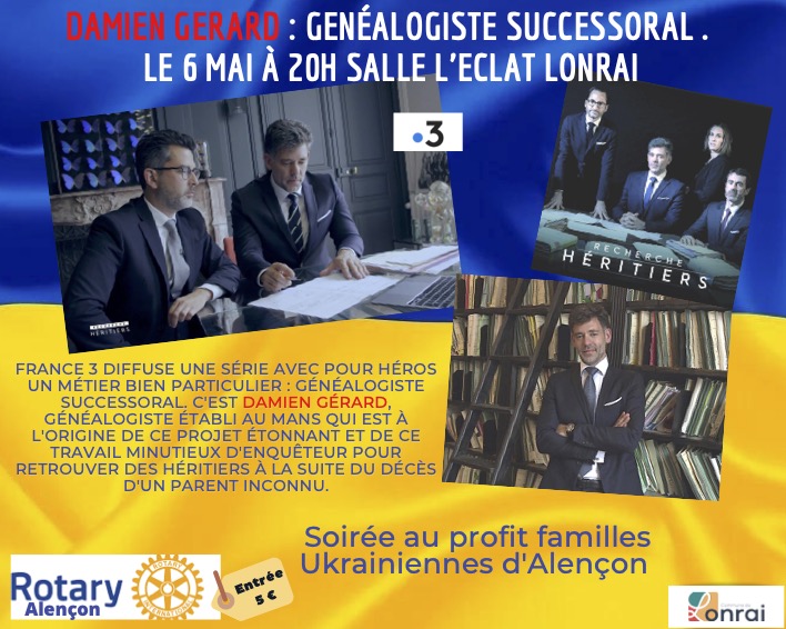 Rotary Alençon Conférence Damien Gérard 06 mai 2022 à Lonrai